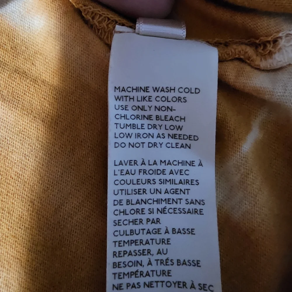 We The Free “Be Free” Tie-Dye Oversized Long Sleeve Tee- Small | Orange & White - Picture 5 of 6